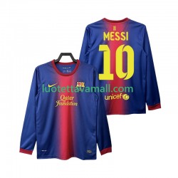 Miehet FC Barcelona Lionel Messi 10 Retro 2012 2013 Pitkähihainen Fanipaita ,Koti