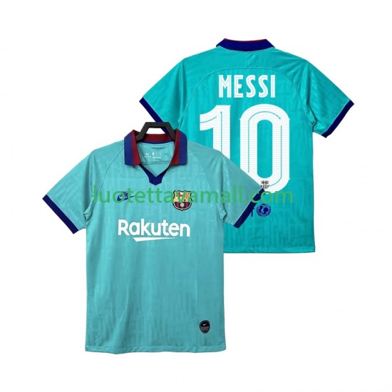 Miehet FC Barcelona Lionel Messi 10 Retro 2019 2020 Lyhythihainen Fanipaita ,Kolmas