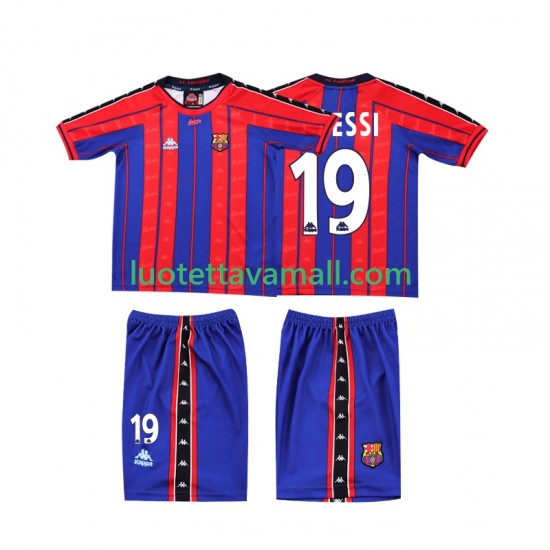 Lapset FC Barcelona Lionel Messi 19 Retro 1997 1998 Lyhythihainen Fanipaita ,Koti