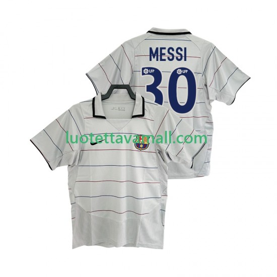 Miehet FC Barcelona Lionel Messi 30 Retro 2003 2004 Lyhythihainen Fanipaita ,Vieras