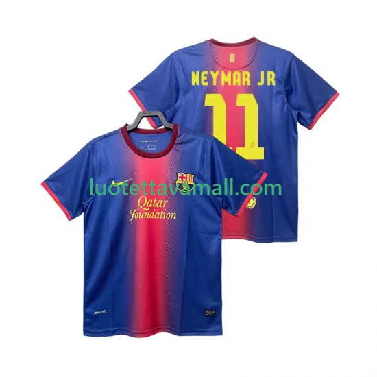 Miehet FC Barcelona Neymar JR 11 Retro 2012 2013 Lyhythihainen Fanipaita ,Koti