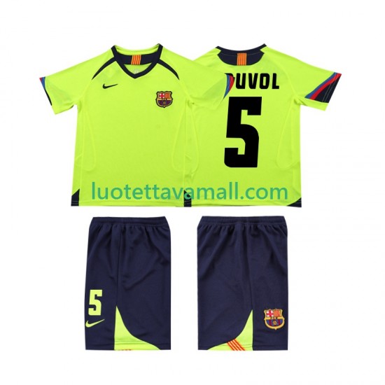 Lapset FC Barcelona PUVDL 5 Retro 2005 2006 Lyhythihainen Fanipaita ,Vieras