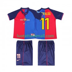 Lapset FC Barcelona RIVALDO 11 Retro 1999 2000 Lyhythihainen Fanipaita ,Koti