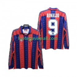 Miehet FC Barcelona RONALDO 9 Retro 1996 1997 Pitkähihainen Fanipaita ,Koti