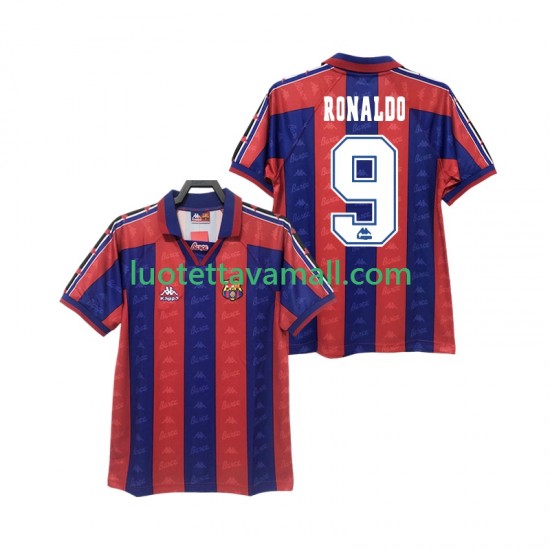 Miehet FC Barcelona RONALDO 9 Retro 1996 1997 Lyhythihainen Fanipaita ,Koti