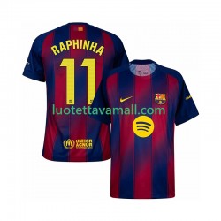 Miehet FC Barcelona Raphinha 11 2025-2026 Lyhythihainen Fanipaita ,Koti