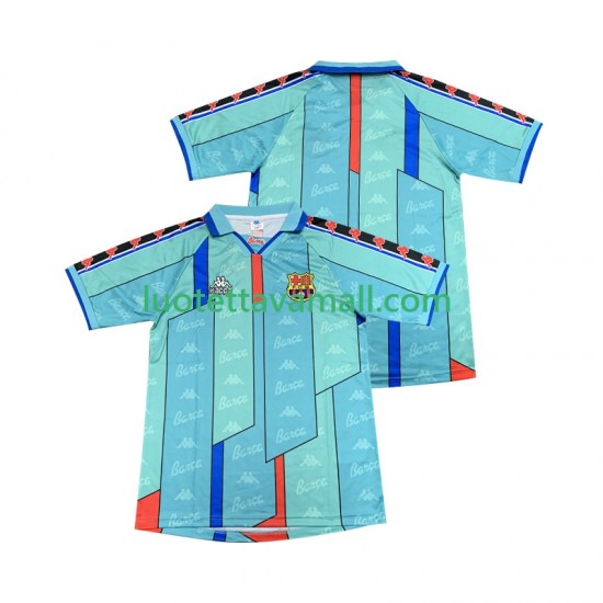 Miehet FC Barcelona Retro 1996 1997 Lyhythihainen Fanipaita ,Vieras