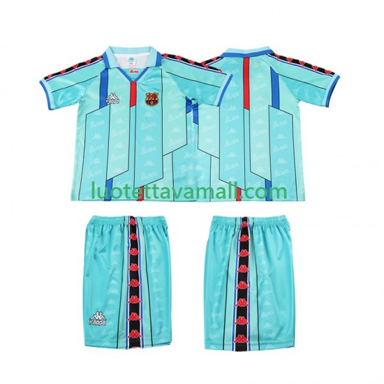 Lapset FC Barcelona Retro 1996 1997 Lyhythihainen Fanipaita ,Vieras