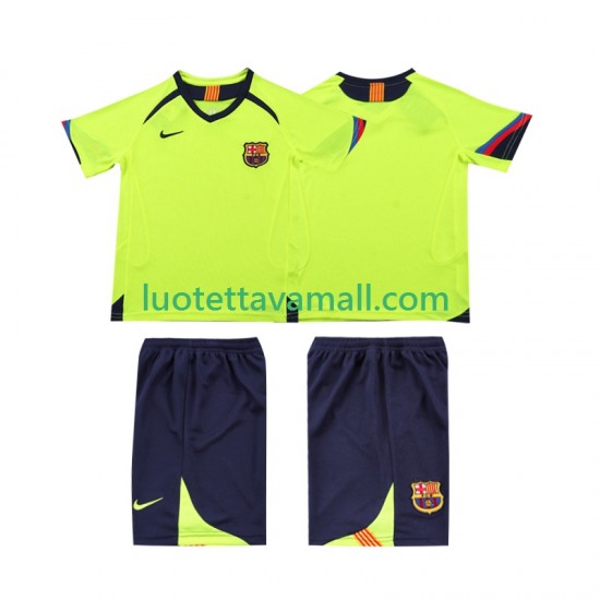Lapset FC Barcelona Retro 2005 2006 Lyhythihainen Fanipaita ,Vieras