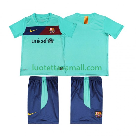 Lapset FC Barcelona Retro 2010 2011 Lyhythihainen Fanipaita ,Vieras