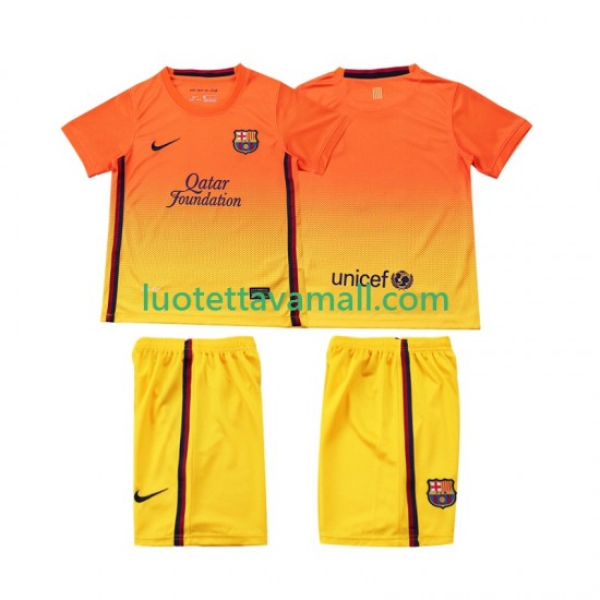 Lapset FC Barcelona Retro 2012 2013 Lyhythihainen Fanipaita ,Vieras