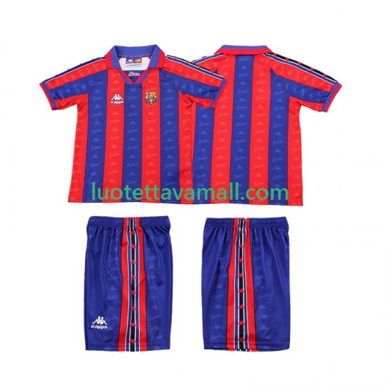 Lapset FC Barcelona Retro 1996 1997 Lyhythihainen Fanipaita ,Koti