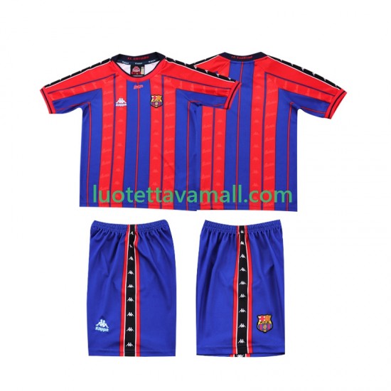 Lapset FC Barcelona Retro 1997 1998 Lyhythihainen Fanipaita ,Koti