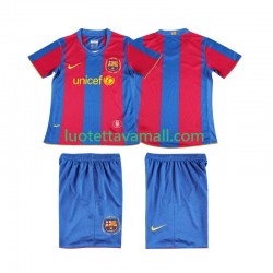 Lapset FC Barcelona Retro 2007 2008 Lyhythihainen Fanipaita ,Koti
