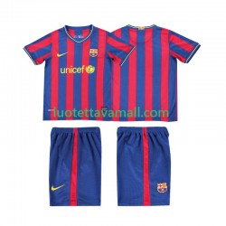 Lapset FC Barcelona Retro 2009 2010 Lyhythihainen Fanipaita ,Koti