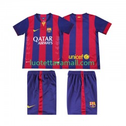 Lapset FC Barcelona Retro 2014 2015 Lyhythihainen Fanipaita ,Koti