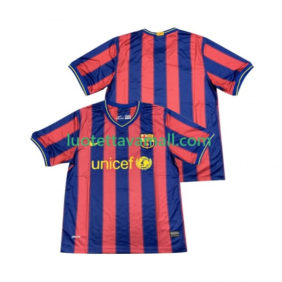 Miehet FC Barcelona Retro 2009 2010 Lyhythihainen Fanipaita ,Koti