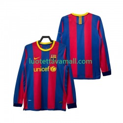Miehet FC Barcelona Retro 2010 2011 Pitkähihainen Fanipaita ,Koti