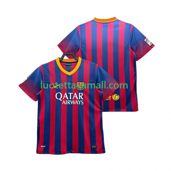 Miehet FC Barcelona Retro 2013 2014 Lyhythihainen Fanipaita ,Koti