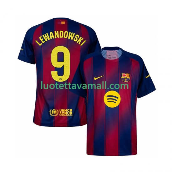 Miehet FC Barcelona Robert Lewandowski 9 2025-2026 Lyhythihainen Fanipaita ,Koti
