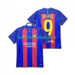 Miehet FC Barcelona SUAREZ 9 Retro 2016 2017 Lyhythihainen Fanipaita ,Koti