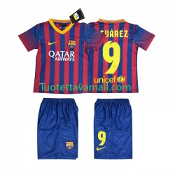 Lapset FC Barcelona SUARZE 9 Retro 2013 2014 Lyhythihainen Fanipaita ,Koti