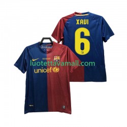 Miehet FC Barcelona XAVI 6 Retro Champions League 2008 2009 Lyhythihainen Fanipaita ,Koti