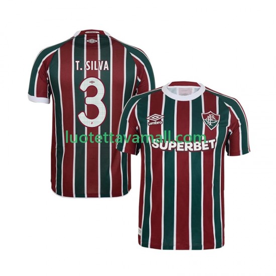 Miehet Fluminense Thiago Silva 3 2025-2026 Lyhythihainen Fanipaita ,Koti