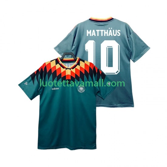 Miehet Saksa MATTHAUS 10 Retro 1994 Lyhythihainen Fanipaita ,Vieras