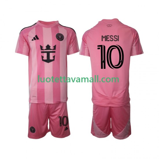 Lapset Inter Miami Lionel Messi 10 2025 Lyhythihainen Fanipaita ,Koti