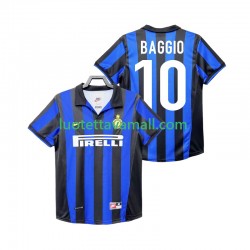 Miehet Inter Milan BAGGIO 10 Retro 1998 1999 Lyhythihainen Fanipaita ,Koti