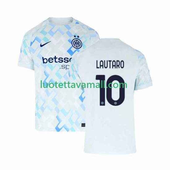 Miehet Inter Milan Lautaro Martinez 10 2025-2026 Lyhythihainen Fanipaita ,Vieras
