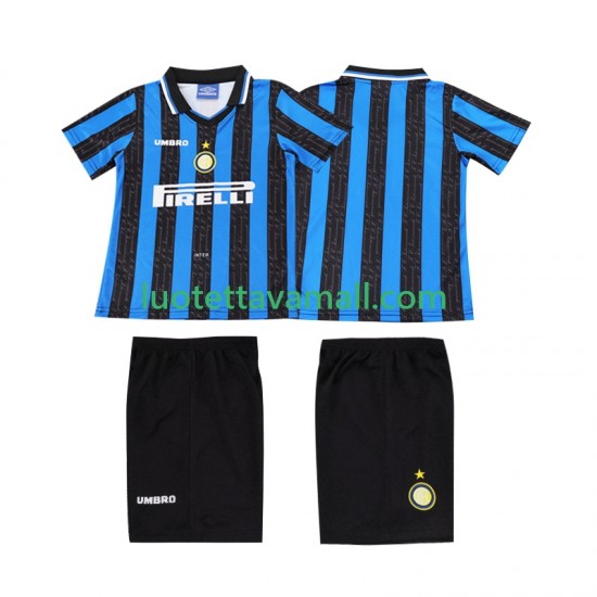 Lapset Inter Milan Retro 1997 1998 Lyhythihainen Fanipaita ,Koti