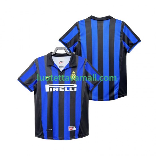 Miehet Inter Milan Retro 1998 1999 Lyhythihainen Fanipaita ,Koti