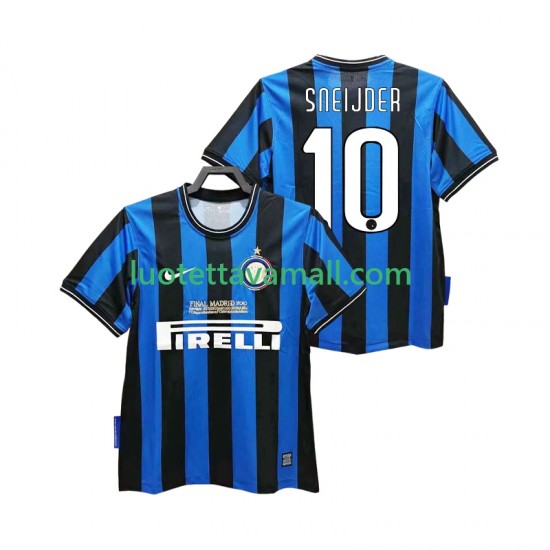 Miehet Inter Milan SNEIJDER 10 Retro 2009 2010 Lyhythihainen Fanipaita ,Koti