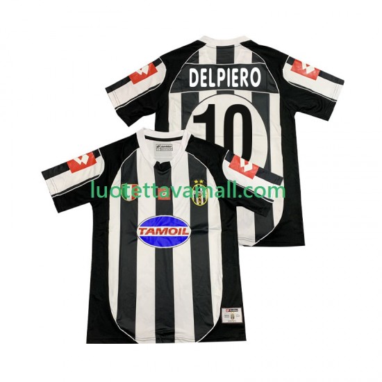 Miehet Juventus DEL PIERO 10 Retro 2002 2003 Lyhythihainen Fanipaita ,Koti