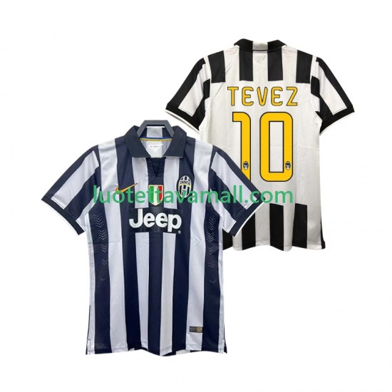 Miehet Juventus TEVEZ 10 Retro 2014 2015 Lyhythihainen Fanipaita ,Koti