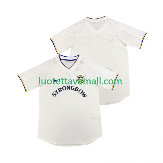 Miehet Leeds United Retro 2000 2001 Lyhythihainen Fanipaita ,Koti