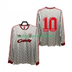 Miehet Liverpool 10 Retro 1989 1991 Pitkähihainen Fanipaita ,Vieras
