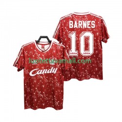 Miehet Liverpool BARNES 10 Retro 1989 1991 Lyhythihainen Fanipaita ,Koti