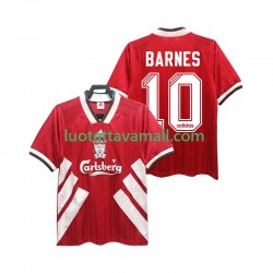 Miehet Liverpool BARNES 10 Retro 1993 1995 Lyhythihainen Fanipaita ,Koti