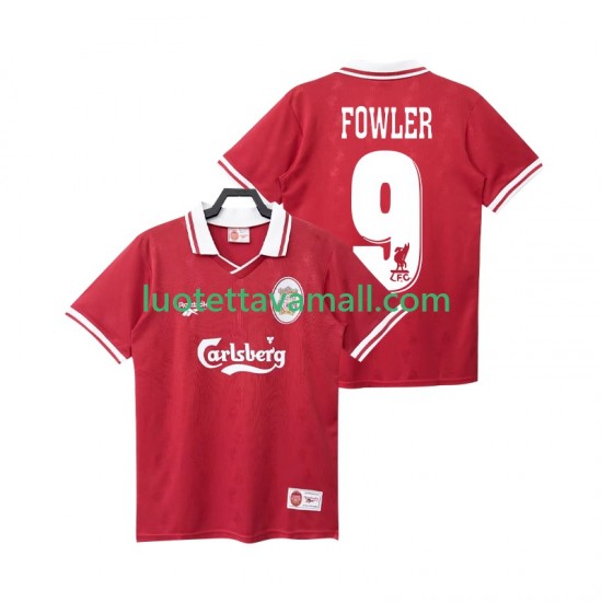 Miehet Liverpool FOWLER 9 Retro 1996 1998 Lyhythihainen Fanipaita ,Koti