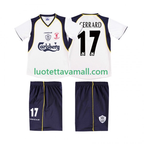 Miehet Liverpool GERRARD 17 Retro LWP 2001 2002 Lyhythihainen Fanipaita ,Vieras