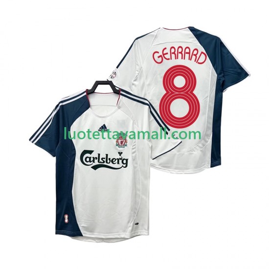Miehet Liverpool GERRARD 8 Retro 2006 2008 Lyhythihainen Fanipaita ,Vieras