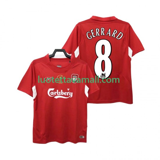 Miehet Liverpool GERRARD 8 Retro 2004 2005 Lyhythihainen Fanipaita ,Koti
