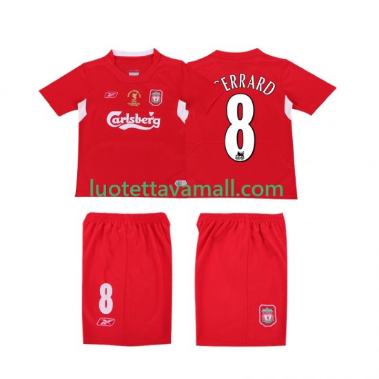 Miehet Liverpool GERRARD 8 Retro LWP 2004 2005 Lyhythihainen Fanipaita ,Koti