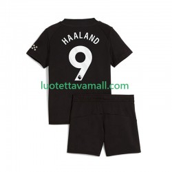 Lapset Manchester City Erling Haaland 9 2025-2026 Lyhythihainen Fanipaita ,Vieras