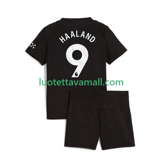 Lapset Manchester City Erling Haaland 9 2025-2026 Lyhythihainen Fanipaita ,Vieras