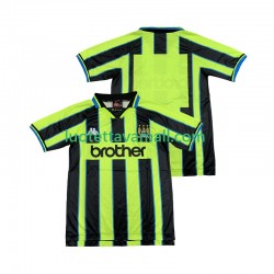 Miehet Manchester City Retro 1998 1999 Lyhythihainen Fanipaita ,Vieras