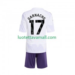 Lapset Manchester United Alejandro Garnacho 17 2025-2026 Lyhythihainen Fanipaita ,Vieras